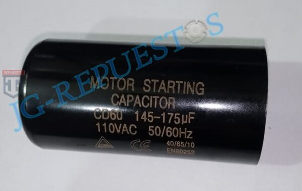 CAPACITOR ARRANQUE 145UF, 175UF 110V REFRIGERADORA TODAS LAS MARCAS -121