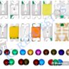 Paquete de luz LED SMD, (color disponibles = rojo, blanco, verde, azul, amarillo) -0562