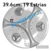 AGITADOR PLANO 19 ESTRÍAS APOLLO LAVADORA WHIRLPOOL DIÁMETRO EXTERNO: 39.6CM 3775