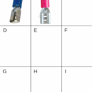 TERMINAL RIEL HEMBRA AZUL, ROJO FDD1-25-187-8 MINI 4.8mm -0414