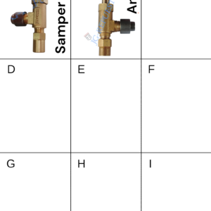ROBINETE/REGULADOR/LLAVE  DORADO CON PERILLA SAMPER/ANDES COCINA INDUSTRIAL -6408