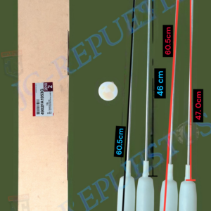 KIT BARRA SUSPENSION LAVADORA DAEWOO - LG PAQUETE DE 4, CON CUBIERTA, LARGO 60. 5CM, CON GANCHO, DIAM VARILLA 6MM LA190EMP2