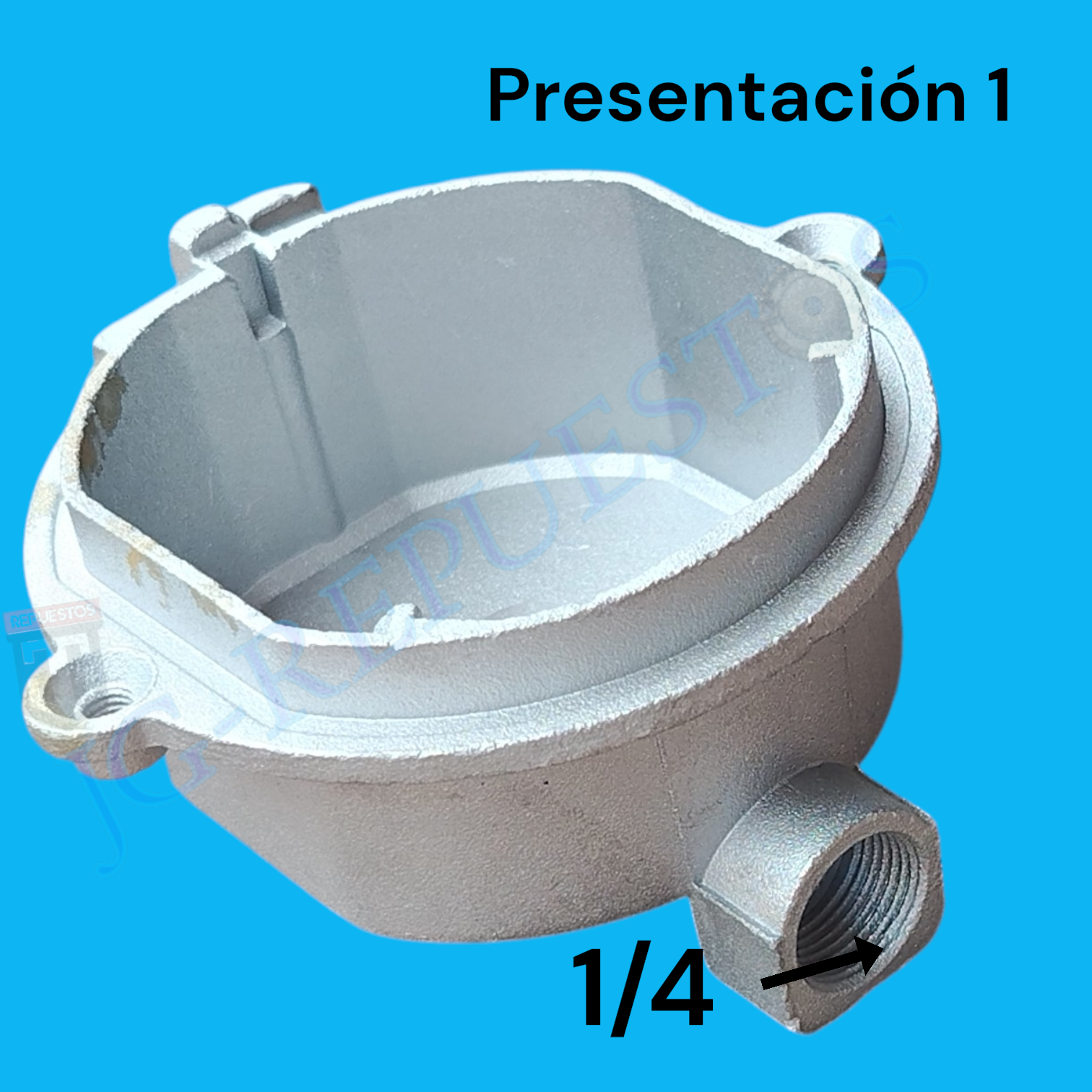 ESPARTALLAMA/QUEMADOR ROSCA 1/4 ORIGINAL COCINA GRANDE 0.73 (INDURAMA) -6981 - Imagen 3
