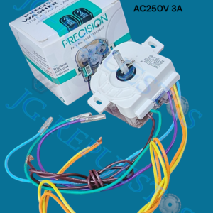 TIMER LAVADORA PRECICION ASIATICA 6 CABLES CUADRADO OREJAS VIRADAS SESGO 125V/60HZ (FRIGUIDAIRE/ELECTROLUX/INDURAMA) 2437