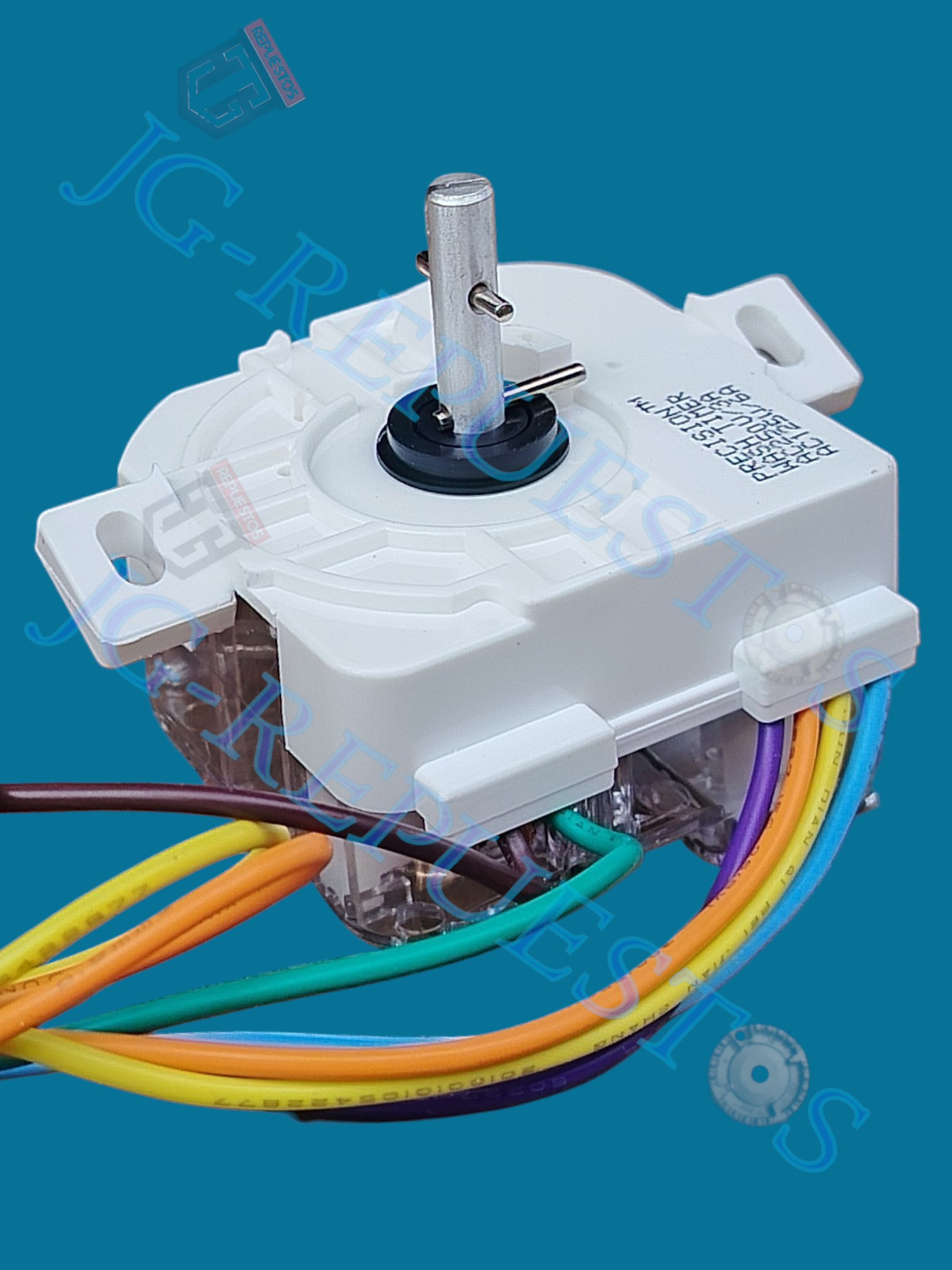 TIMER LAVADORA PRECICION ASIATICA 6 CABLES CUADRADO OREJAS VIRADAS SESGO 125V/60HZ (FRIGUIDAIRE/ELECTROLUX/INDURAMA) 2437 - Imagen 4