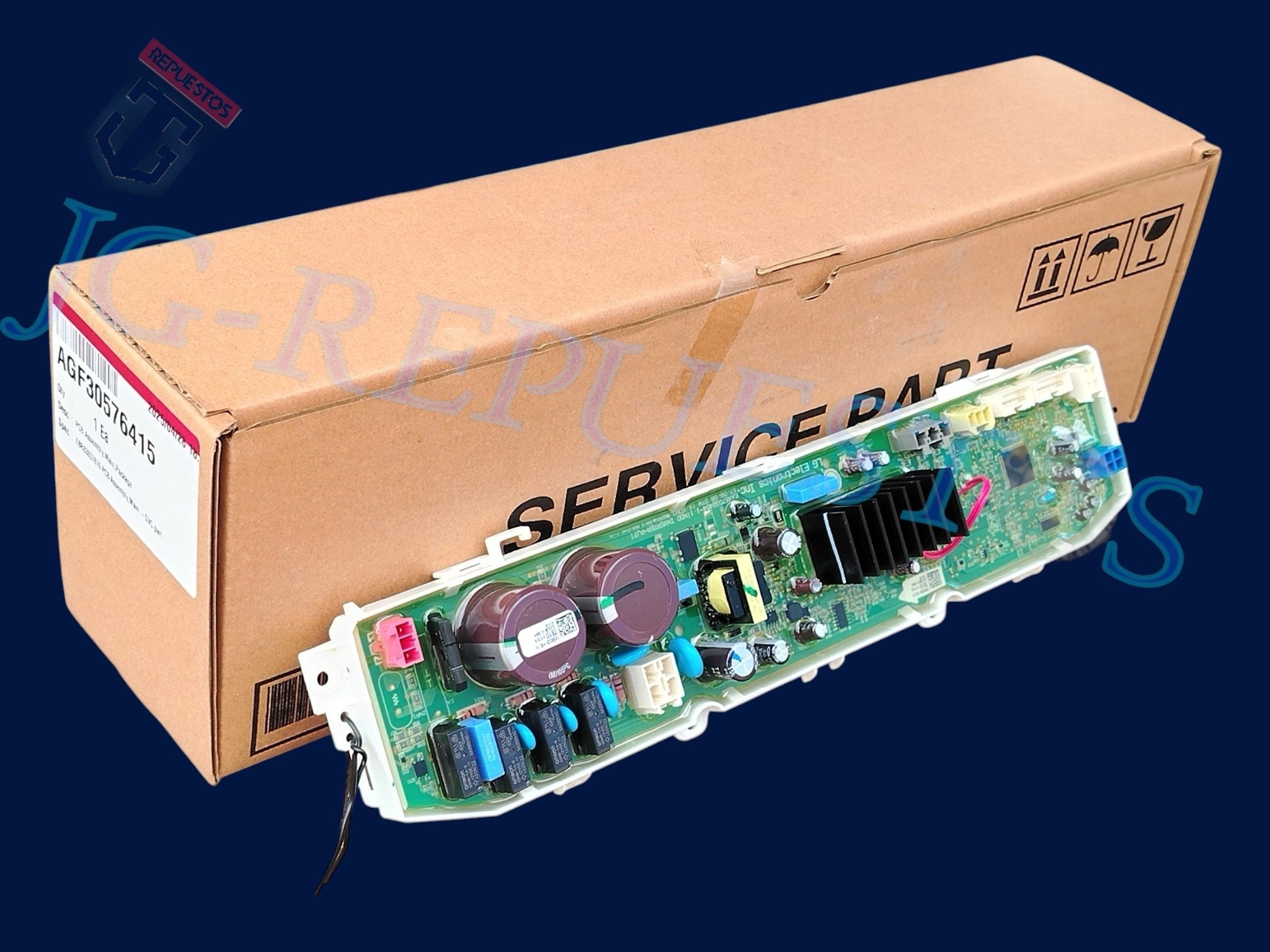 CEREBRO/PANEL/TARJETA EAX67032404-1, 7810ELECTRÓNICA PRINCIPAL ORIGINAL LAVADORA LG INVERTER -LA451LG