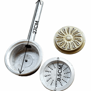 KIT DE BASE Y TAPILLA DE LLAMA SUPERIOR, DE ALUMINIO PARA COCINA INDUSTRIAL -0801 - MODELO 2