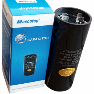 CAPACITOR/CONDENSADOR NEGRO DE ARRANQUE 220VAC 408-480uF 4 TERMINALES 0754-26