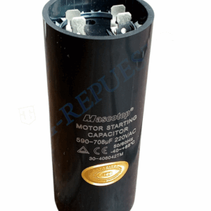 CAPACITOR/CONDENSADOR NEGRO DE ARRANQUE 220VAC 590-708uF 4 TERMINALES 0754-28