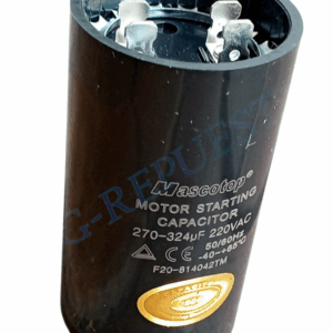 CAPACITOR/CONDENSADOR NEGRO DE ARRANQUE 220VAC 270-324uF 4 TERMINALES 0754-24