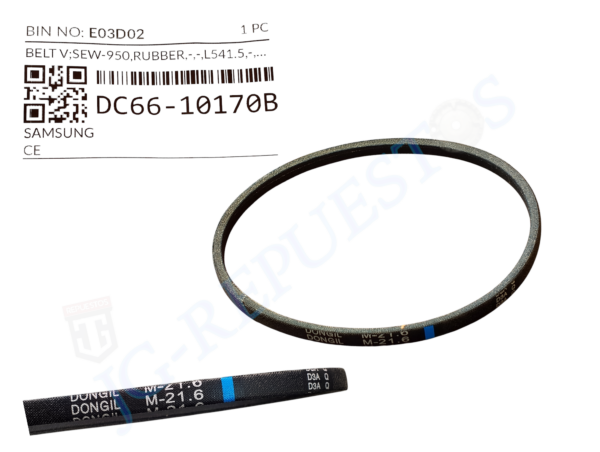 BANDA ORIGINAL DC66-10170B PARA TRANSMISON LAVADORA SAMSUNG -0809