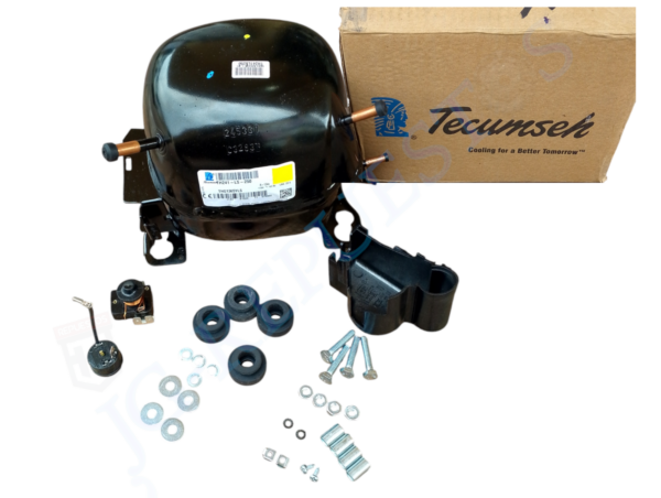 COMPRESOR TECUMSEH 1/5HP R134 B/T 110VAC 640BTU MODELO: THG1365YLS PARA REFRIGERADORA -0817 - Imagen 2