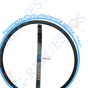 BANDA 3L-220 DE LAVADORA DIAM EXT: 57.5 CM -0832