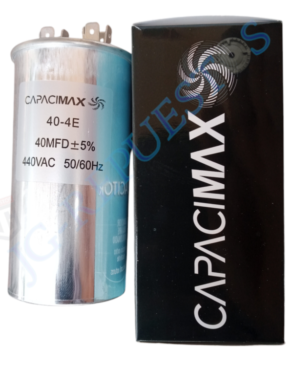 CAPACITOR MARCHA 40uF 440VAC METALICO, CAPACIMEAX -12140