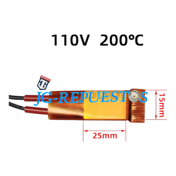 Termostato constante PTC de película delgada, calentador eléctrico de cerámica, 200 ℃, 110VCA -0839