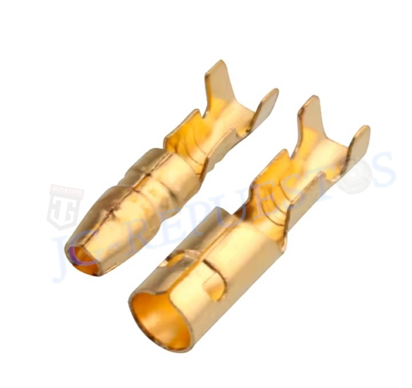 terminales de crimpado de bala para coche, Conector de cable eléctrico, diámetro de 4mm, hembra, macho, caja, prensado en frío, -0850 - Imagen 2