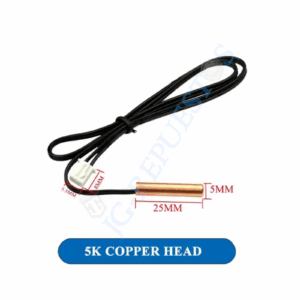 Sensor/termistor de temperatura de aire acondicionado 5KΩ, 10KΩ Sensor de tubo de aire acondicionado cabeza de goma cabeza de cobre -0851 - 5KΩ