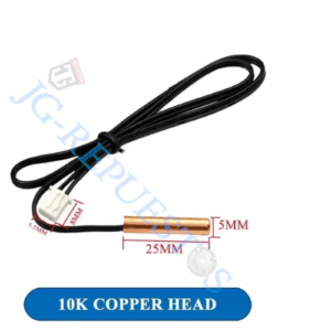 Sensor/termistor de temperatura de aire acondicionado 5KΩ, 10KΩ Sensor de tubo de aire acondicionado cabeza de goma cabeza de cobre -0851 - 10KΩ