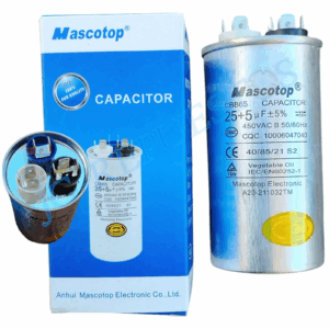 CAPACITOR/CONDENSADOR METALICO 450VAC 25+5uF 8 TERMINALES 0754-50