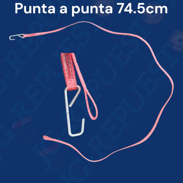 AMARRA/JALADOR/CINTA/TIRA LARGO TOAL: 74.5CM BOTA AGUA LAVADORA FRIGIDAIRE - ELECTROLUX - MABE - ETC PARA LAVADORAS DOBLE TINA - LA80