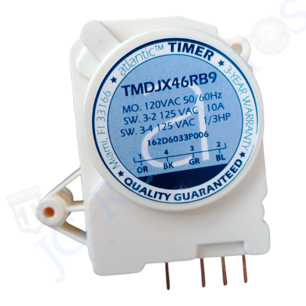TIMER DE DESHIELO 10H - 35MIN 120VAC ATLANTIC REFRIGERADORA GENERAL ELECTRIC -2225 - Imagen 2