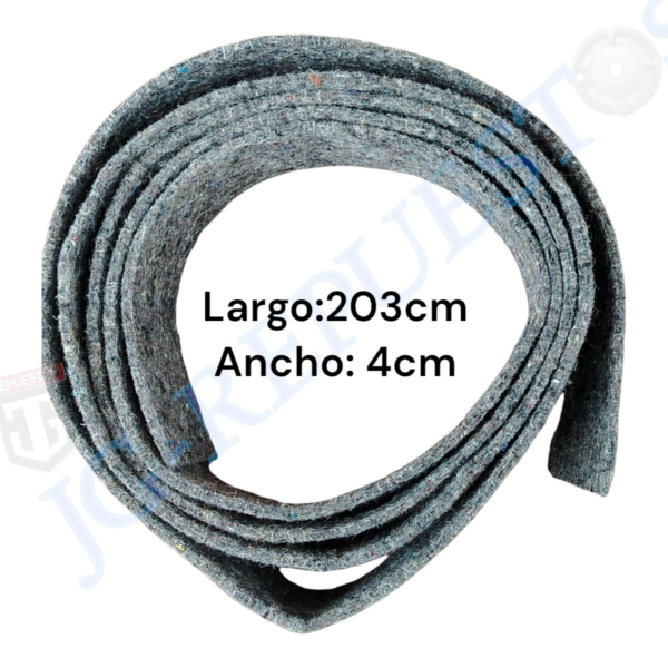 FELPA WP314820 ORIGINAL LARGO APROX: 203 CM ANCHO: 4CM SECADORA WHIRLPOOL -4992 - Imagen 2
