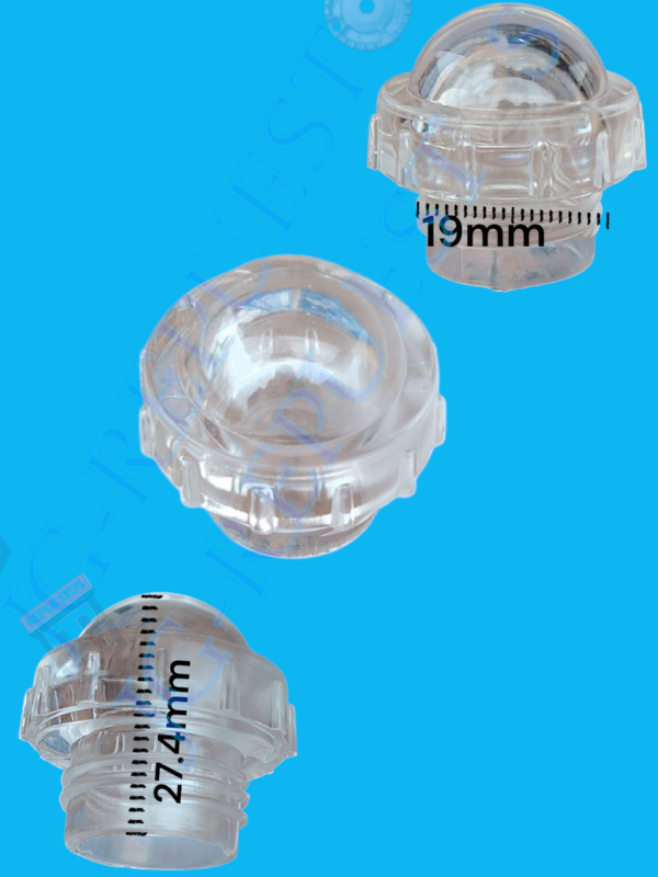 TAPON JT-26-1A TRANSPARENTE DE ACEITE PARA MAQUINA DE COSER INDUSTRIAL -0874 - Imagen 2