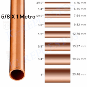 TUBERIA/CAÑERIA DE COBRE 5/8" X METROS  PARA AIRE ACONDICIONADO/REFRIGERADORA  -12295M