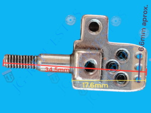 Abrazadera/Porta 356 de aguja para máquina de coser industrial 257518 6,4 mm para Pegasus/Jack W561/W562 -0948