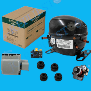 MOTOR O COMPRESOR EMBRACO 1/4+ HP R134A ORIGINAL REFRIGERADORA TODAS LAS MARCAS -22107
