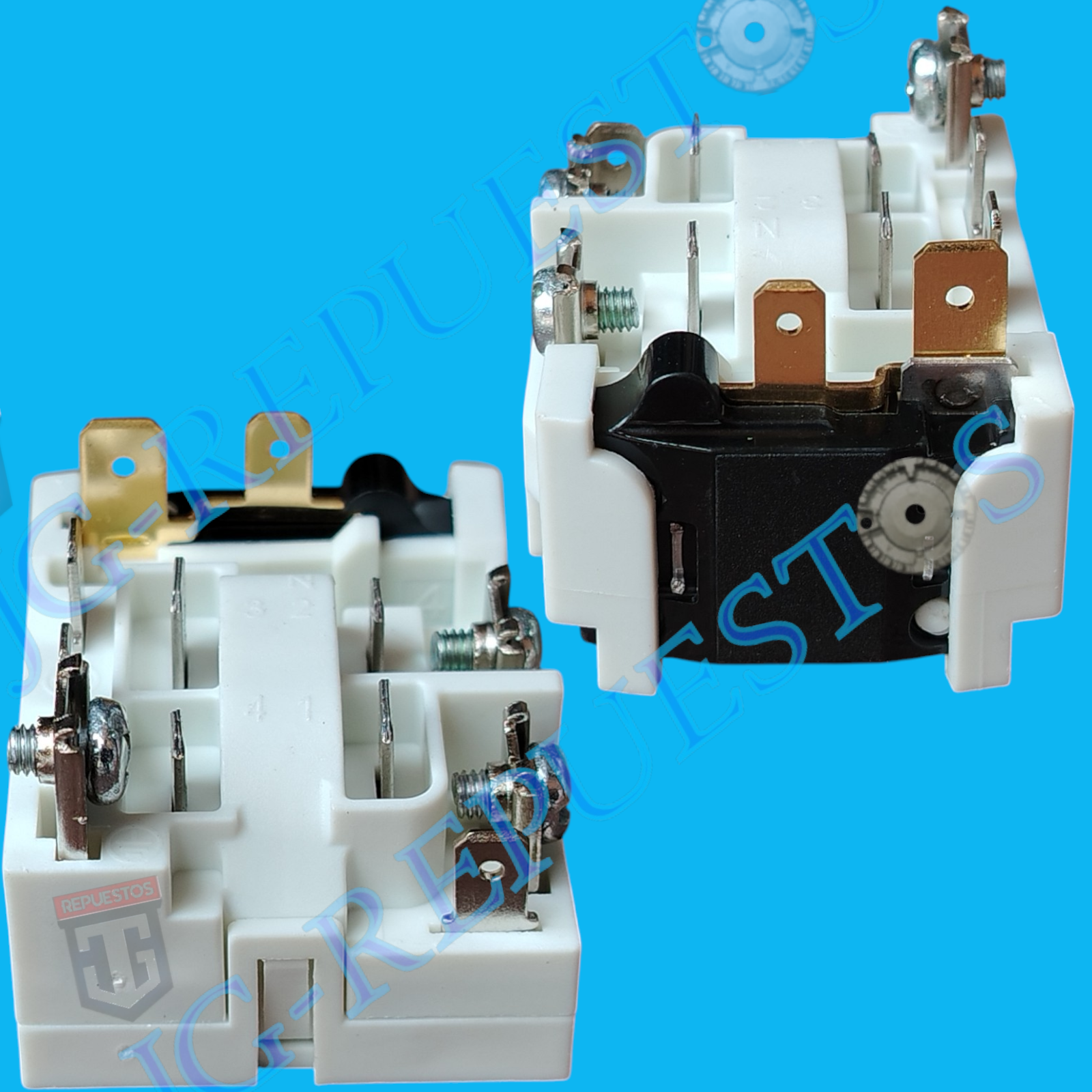 KIT RELÉ Y PROTECTOR 110VAC 1/8 1/4HP TÉRMICO 7 PINES RUNNER REFRIGERADORA -13023-RUN - Imagen 3