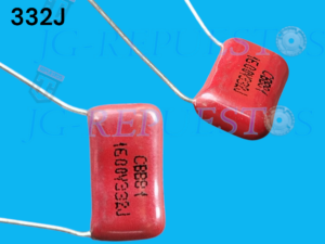 CAPACITOR/CONDENSADOR POLIPROPILENO/POLIESTER 332J 1600V 0.0033UF1600V 3.3NF -0510