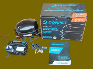 COMPRESOR VFL110CY1 INVERTER 1/8 A 1/3HP - R600a - LBP ORIGINAL DONPER  REFRIGERADORA TODAS LAS MARCAS 13003-DON