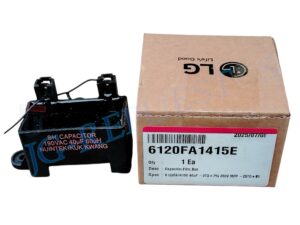 CAPACITOR DE MARCHA 40UF 60UF A 190VAC ORIGINAL LAVADORA  3240-LG