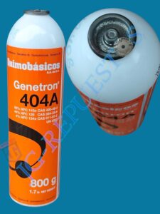 POTE DE GAS REFRIGERANTE R404A – 800GR ROSCA DE 1/4″ REFRIGERACIÓN COMERCIAL -0968
